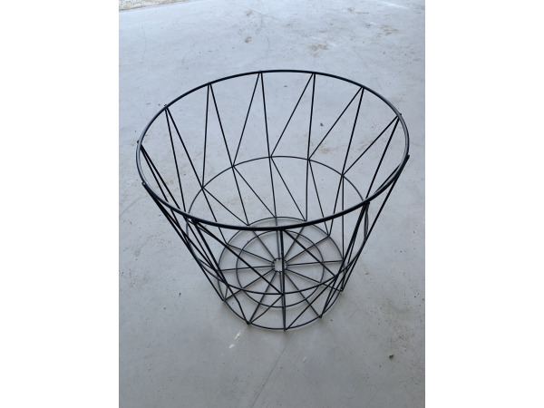 5x Ijzeren mand zwart