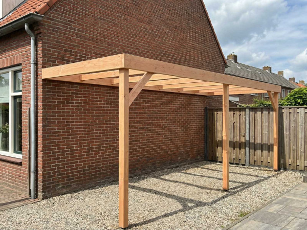 Carportframe muuraanbouw  600x300x215 cm