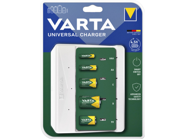 Batterij oplader varta universal
