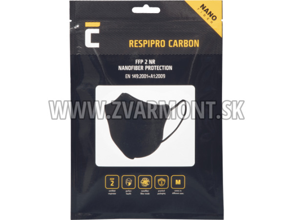 3x RespiPro Carbon FFP2 25ks respirátor