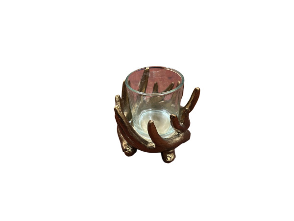 Kandelaar Nutcracker goud Zwart