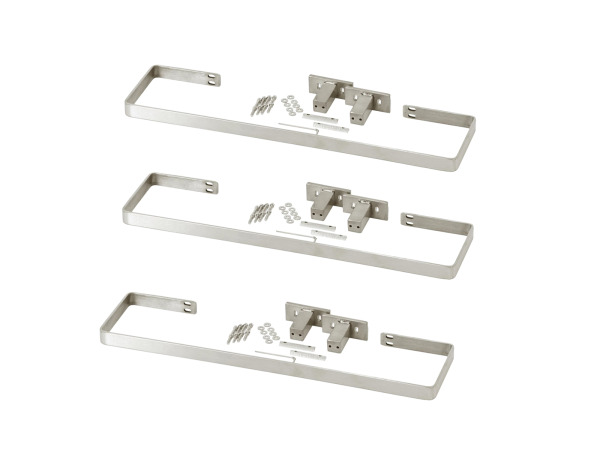 3x Royal Plaza handdoekbeugel 55cm voor radiator Timothy rvs