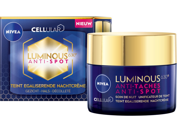 NIVEA LUMINOUS ANTI-SPOT Egaliserende Nachtcrème - 50 ml