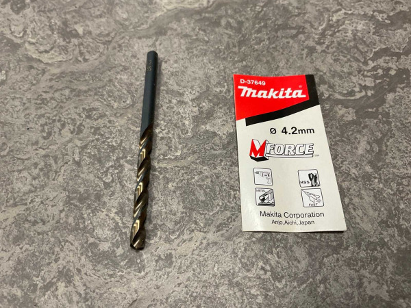 10x Makita metaalboor D-37649 ø4,2x75mm