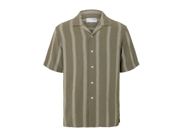 Selected Homme Sal Relax Fit Overhemd Vetiver - L