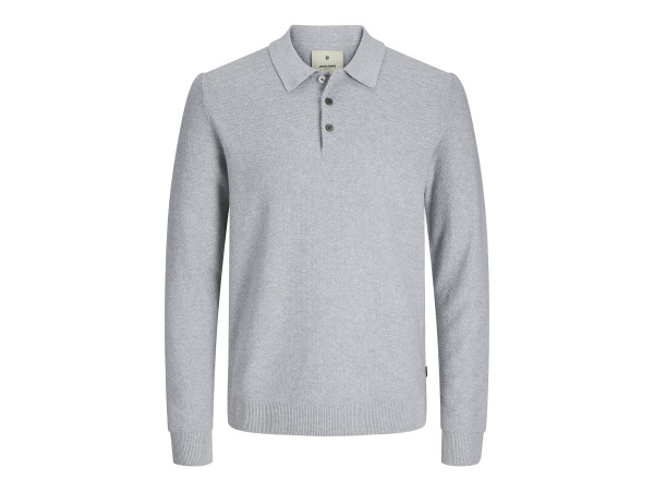 Jack &amp; Jones Sandri Knit LS Polo Grijs - S