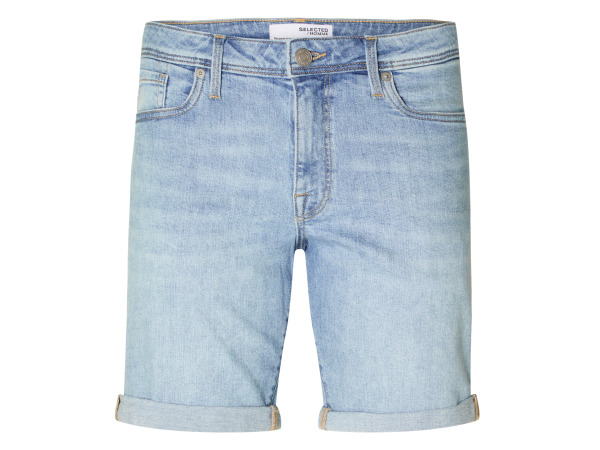 Selected Alex Slim Short Blue Denim - S
