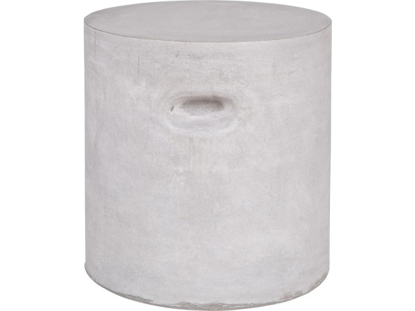 Woood Stone Bijzettafel lichtgrijs Ø37 cm