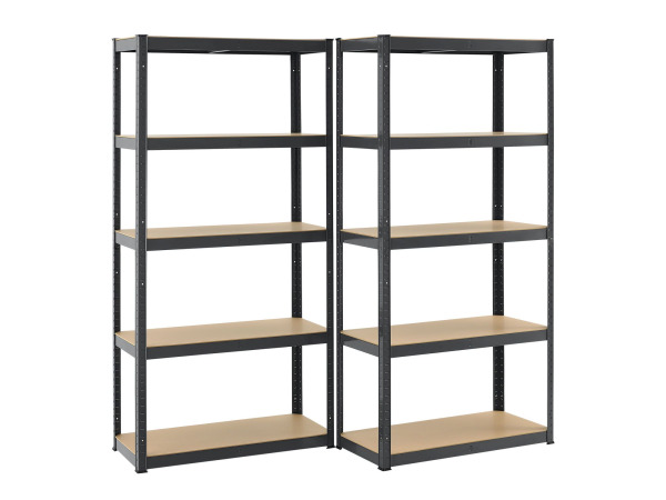 Stellingkast Dubbel - 180x90x40 cm - Grijs