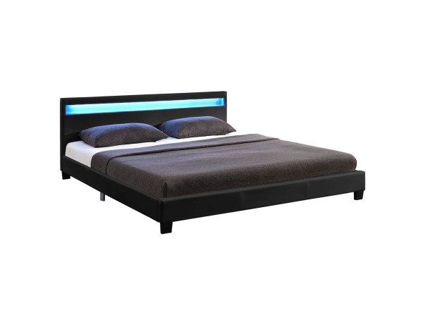 Gestoffeerd bed Paris - 140 x 200 cm - Zwart