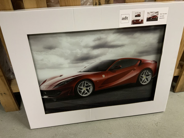 Glasschilderij Ferrari 60x80cm