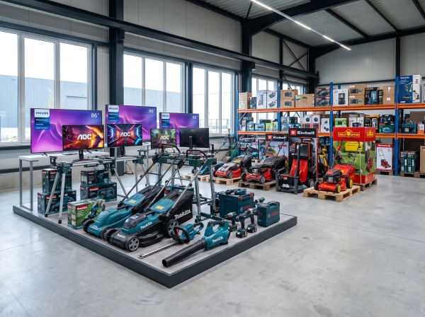 Grote merkveiling – Gereedschap, tuinmachines, displays & meer!