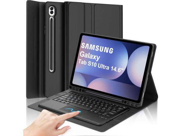BT Toetsenbord met touchpad Qwerty + hoes 14.6"