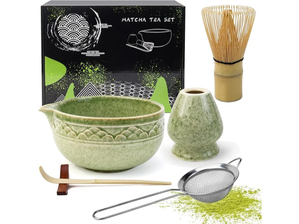 VZXZXE Matcha 6-delige set theeset