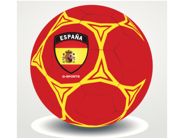 2x voetbal size 5, thema Spanje