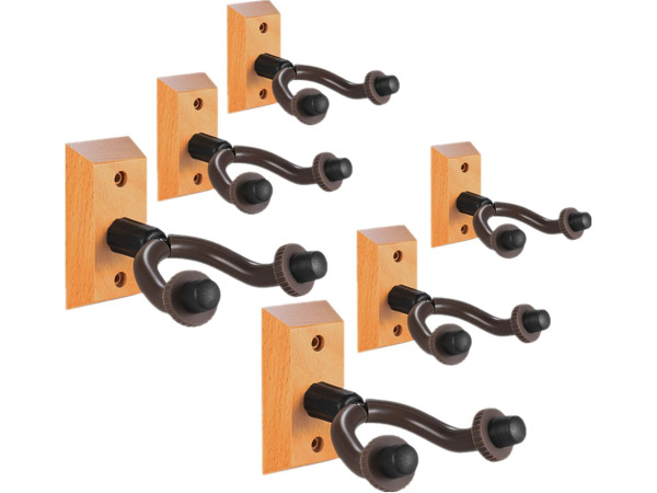 Gitaarhanger voor wandmontage 6 stuks