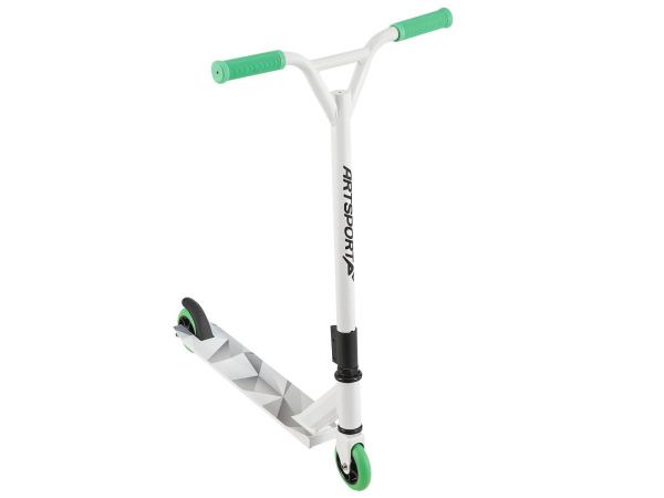 Stuntstep Futuristisch in Wit Groen