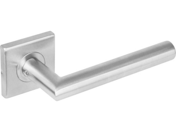 INTERSTEEL Deurkruk Rhenen op geveerde vierkant rozet RVS