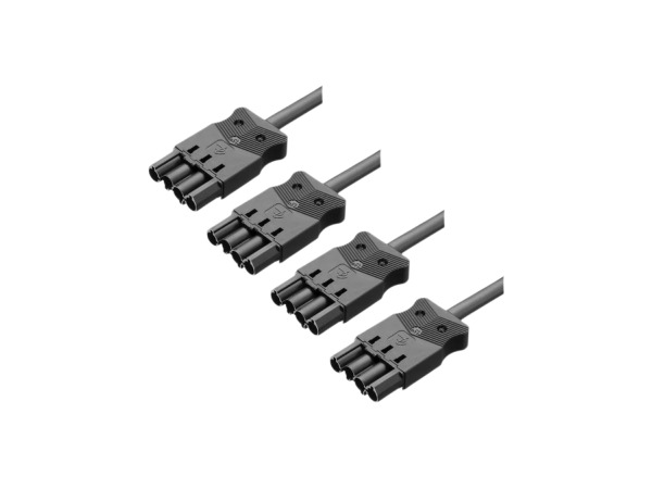 4x Adels AC 166 ALCGS Aansluitsnoer – 4-polig – 100 cm