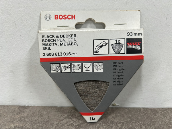 8x Bosch polijstvilt 93mm voor deltaschuurmachines