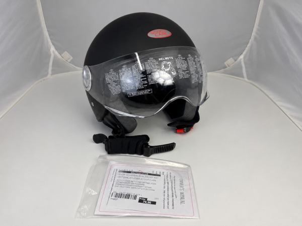 Nieuwe Scoot Care Jethelm Mat Zwart Maat L met Vizier