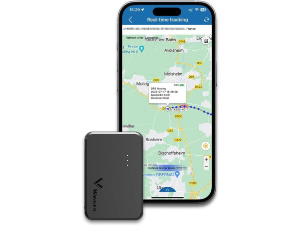 Mini 4G GPS-tracker, abonnement vereist, realtime tracking