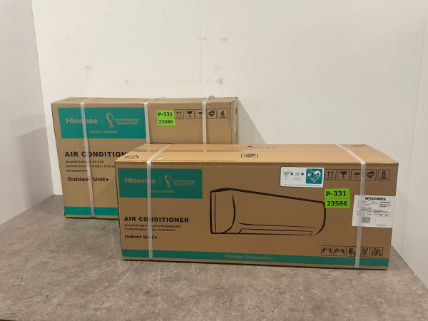 2x Airco splitunit 2,6kW met Clean Air technologie –tot 25m²