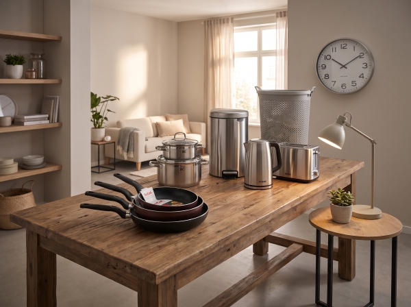 Nieuw & Retour: Brabantia, Tefal, BK, Leitmotiv, WOOOD, Karlsson, Koenic