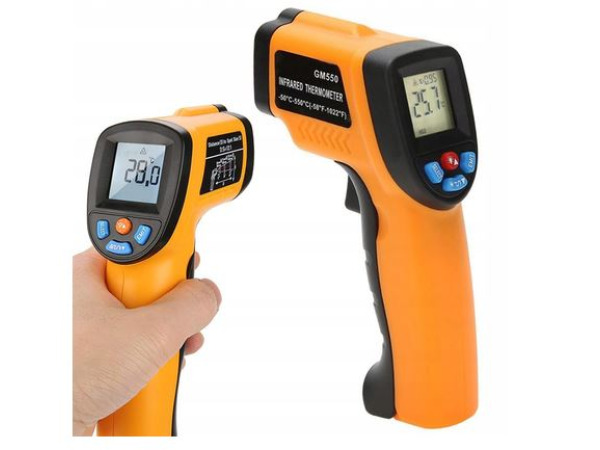Contactloze laserpyrometerthermometer -50 +550°c