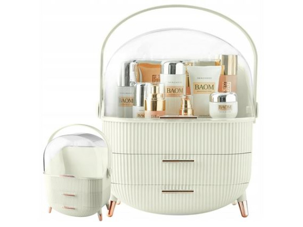 Cosmetica organizer met laden en  handvat