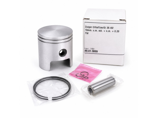 Zuiger 38,40mm +0,20 / Pen 10mm voor Vespa Ciao, Citta &amp;
