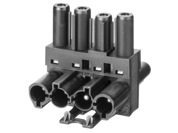 4x Adels 167164 Splitter – 4-polig – 1 in 2 uit – Zwart