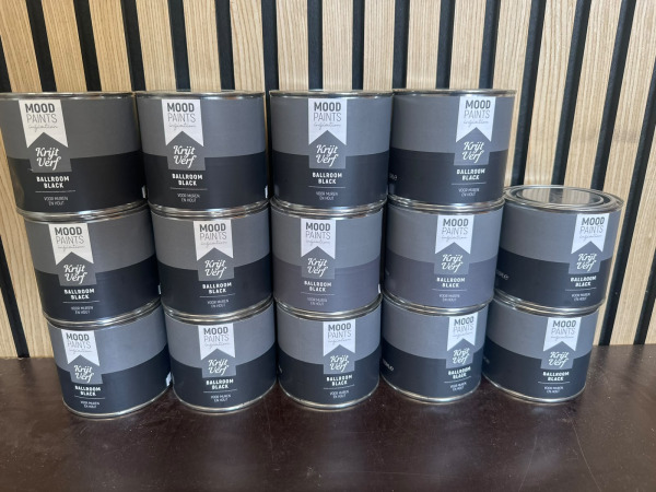 14x Moodpaints Krijtverf Ballroom Black 500ML bekijken