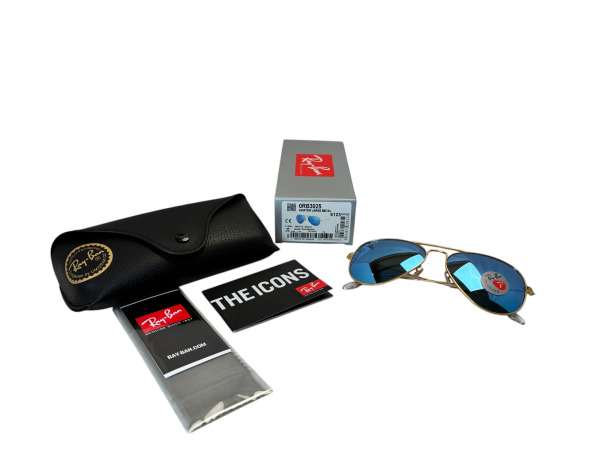 Ray-Ban | Iconische Aviator met Gepolariseerde Blauwe Lenzen