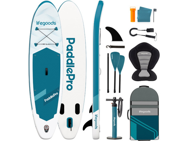 LifeGoods SUP Board Allround Compact - Met Zitje - 300x76 cm