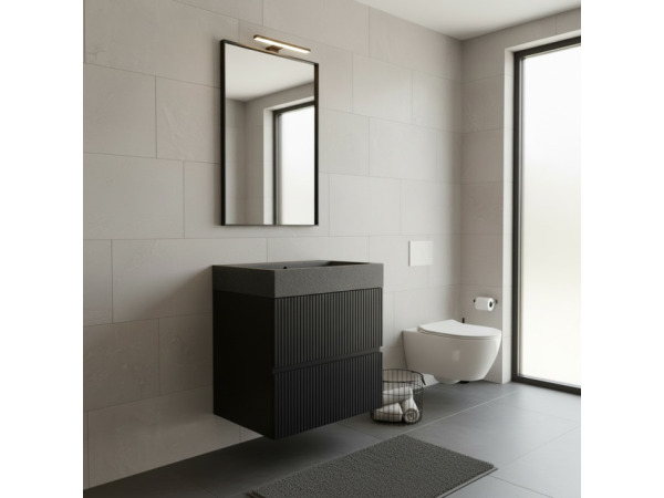 Casajoy Compact Badkamermeubel Zwart 50cm