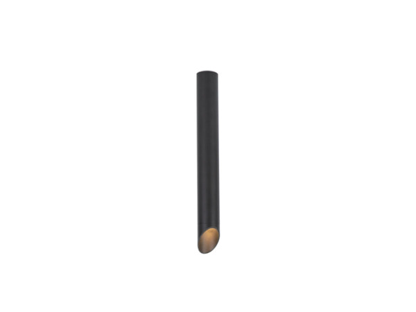 6x GU10 Opbouw design armatuur cilinder zand zwart 45cm