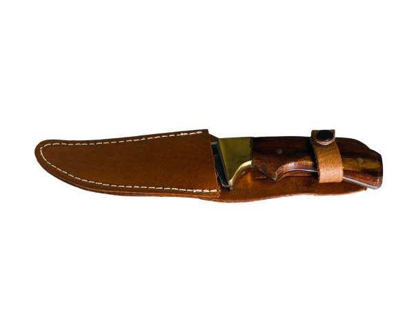 Outdoor Knife | Stainless Steel | Wood & Brass Design
