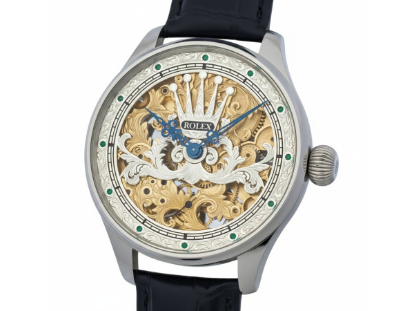 Rolex | Uniek Skeleton Marriage Watch met Handgravures