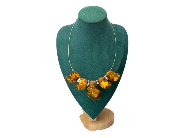 Elegant Design Collier met Schitterende Amberlook