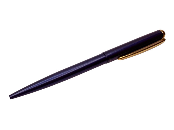 Capitol | Balpen in Metallic Blauw met Vergulde Accenten