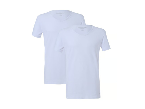 McGregor Premium stretch t-shirt 2-pack V-neck wit maat L