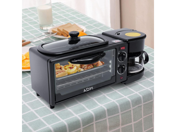 3 in 1 Multifunctionele Ontbijtmachine - Oven - Broodrooster