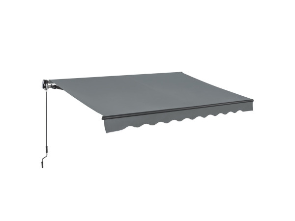 Zonnescherm / Luifel - 300 x 250 cm - Donkergrijs zonwering