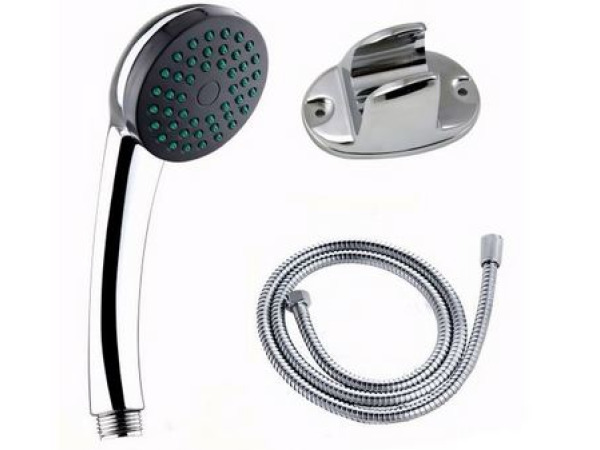 Douche kop met slang en handvat