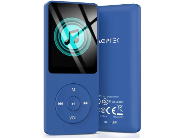 AGPTEK A02S compacte MP3-speler 16GB