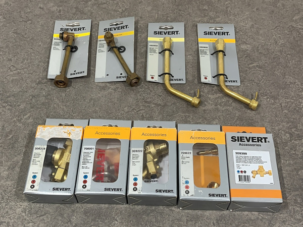Sievert gasbrander toebehoren set 9-delig