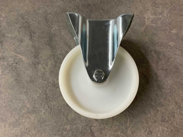 4x Tente bokwiel kunststof ø60mm