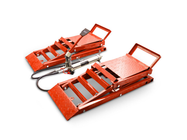 prijplaten - In hoogte verstelbaar - Hydraulisch - Rood - Se