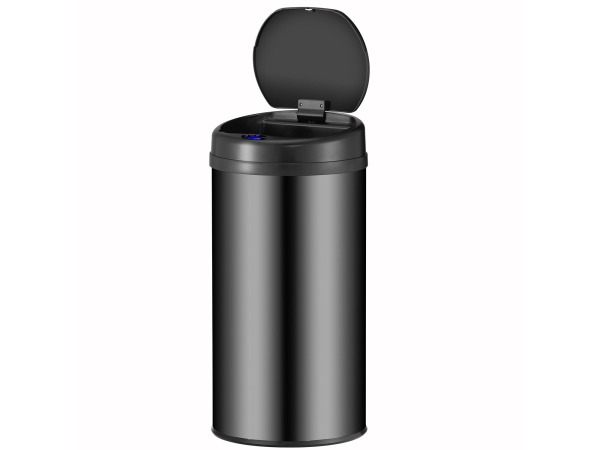 Automatische Prullenbak - 40 Liter - Zwart - Rond